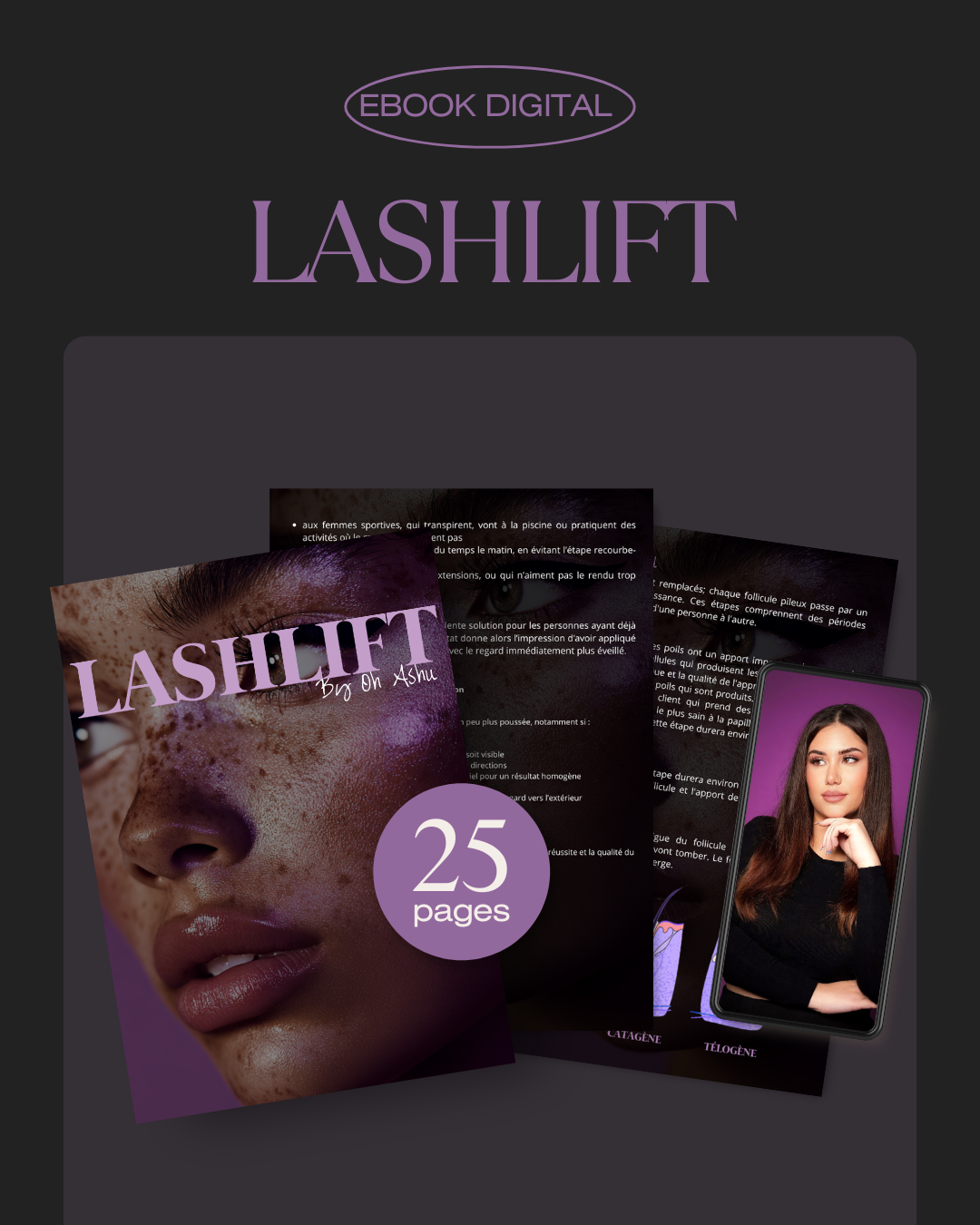 EBOOK - Rehaussement de cils + teinture et botox