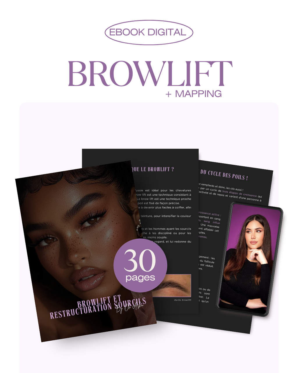 EBOOK - Browlift + restructuration sourcils avec teinture